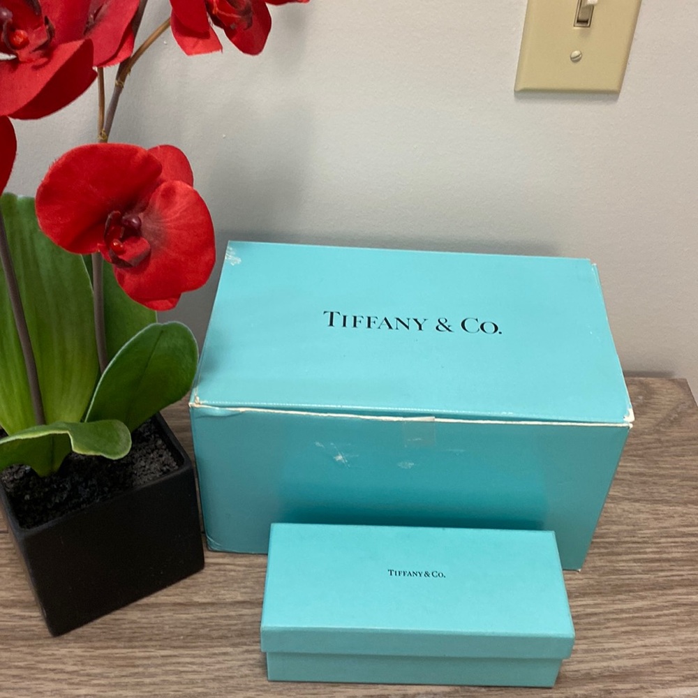 Two Tiffany Authentic Gift Box and Glasses Box